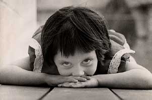 Anne as a young girl